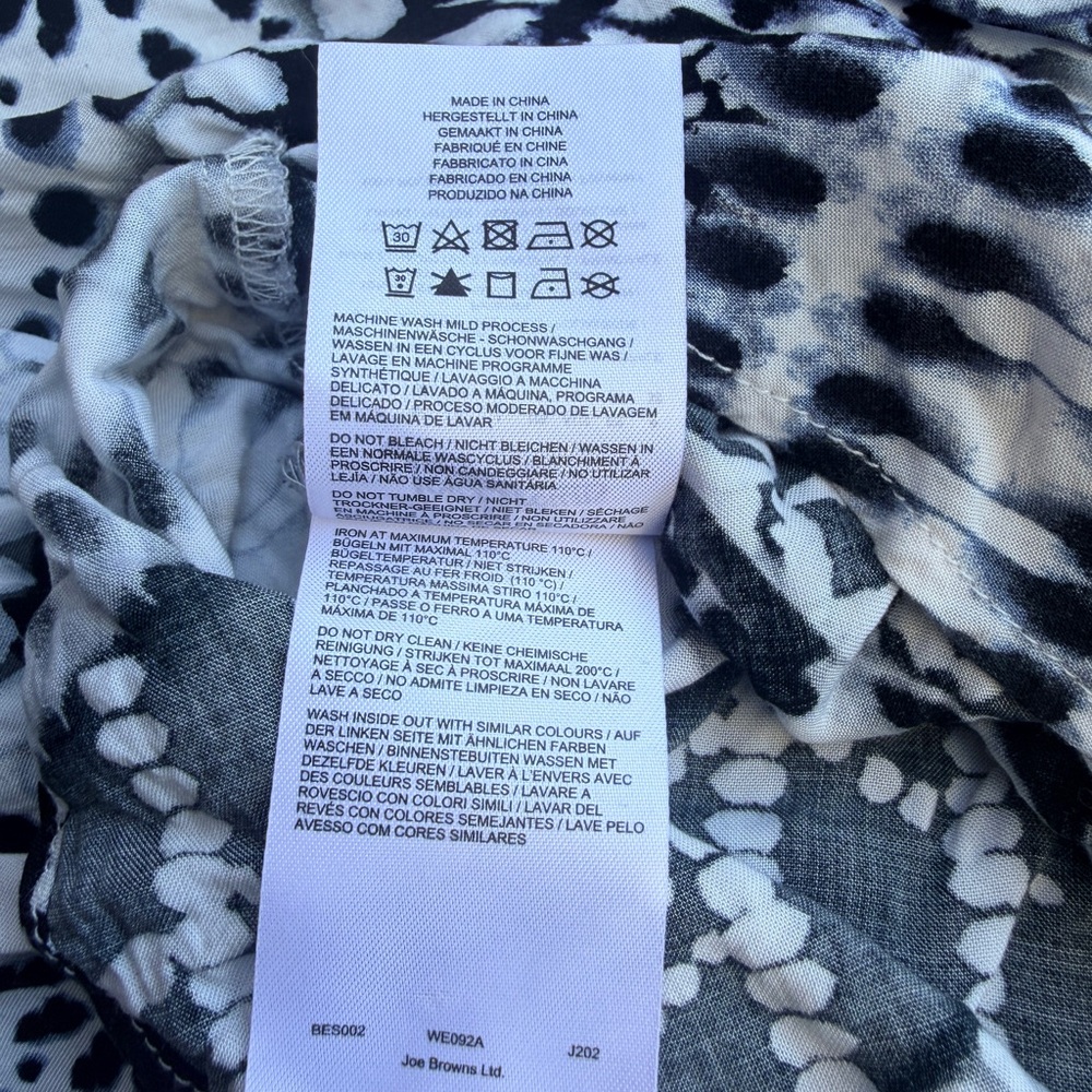 Joe Browns Black & White Boho Maxi Dress — Size 6 - Picture 10 of 12